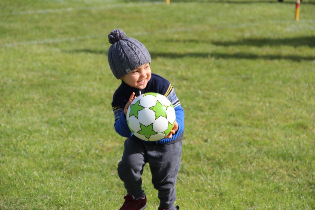 Aiden’s first soccer practice!